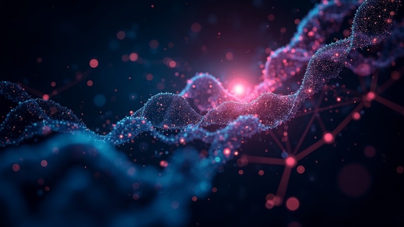 New genomic mapping strategy reveals gene networks driving disease, Concept art for illustrative purpose, tags: des scientifiques une méthode pour expliquer comment les gènes - Monok